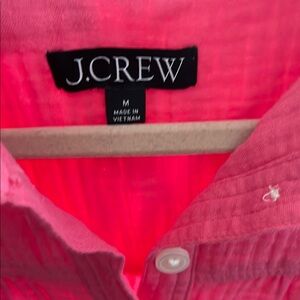 J.Crew Vibrant Pink Collared Shirt